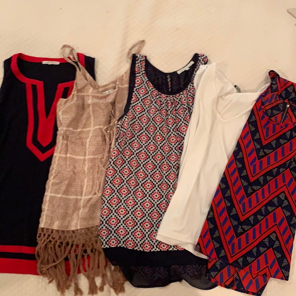 Summer Bundle!  Lot of 5 ladies tops, size medium
